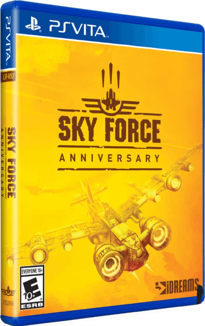 Sky Force Anniversary box art for Playstation Vita